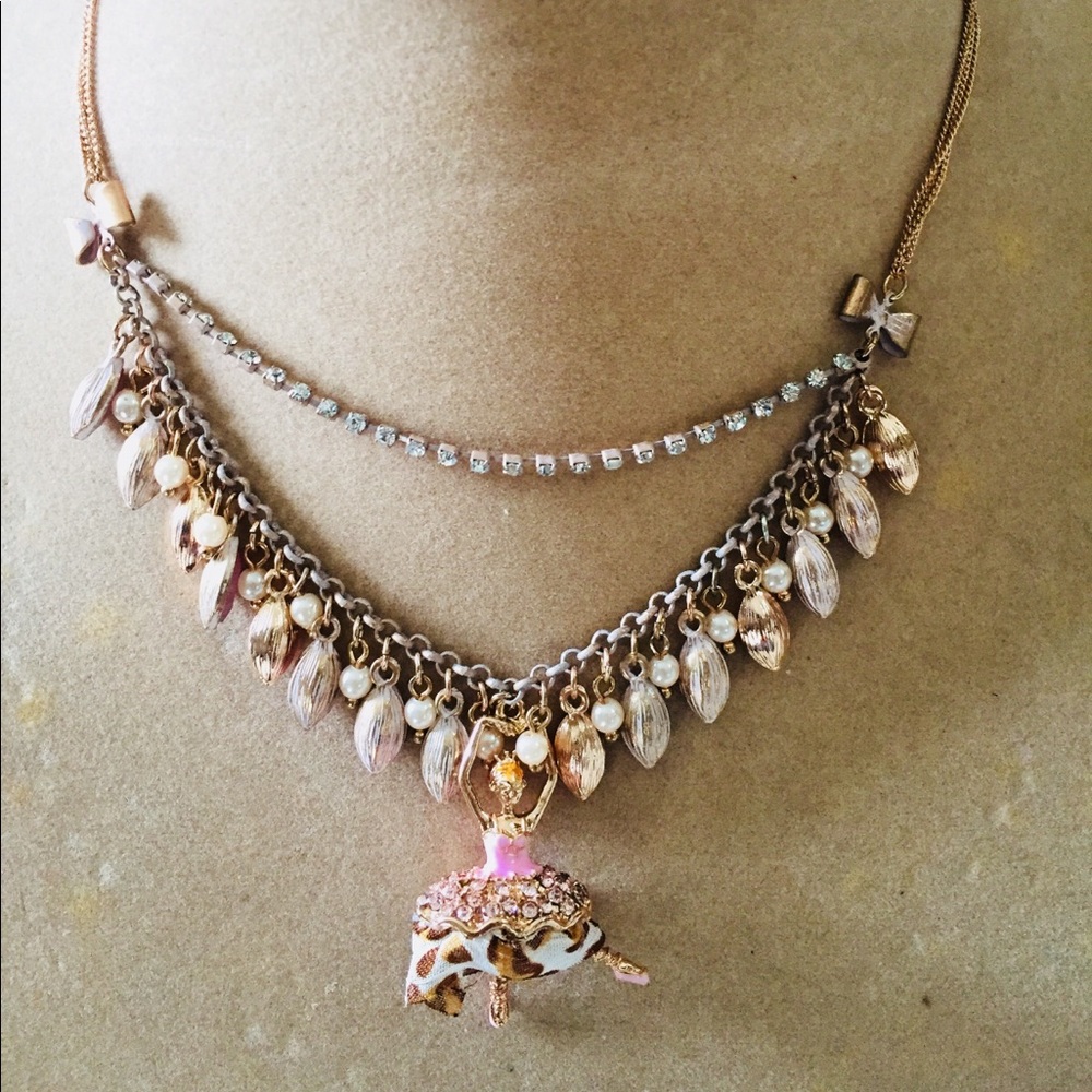 Ballerina Betsey Johnson necklace